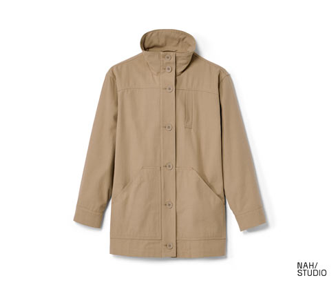 Nah/Studio Parka - recycelte Baumwolle - Gr. 40 - braun