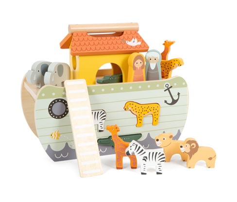 Thumbnail - small foot Steckspiel »Arche Noah Safari« - mehrfarbig