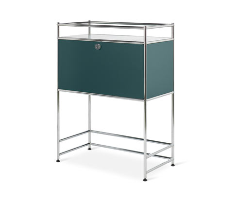 Tchibo - Konsole »Cn3« mit Klappfach - 77x40x102,5cm - chrom - Stahl / Aluminium
