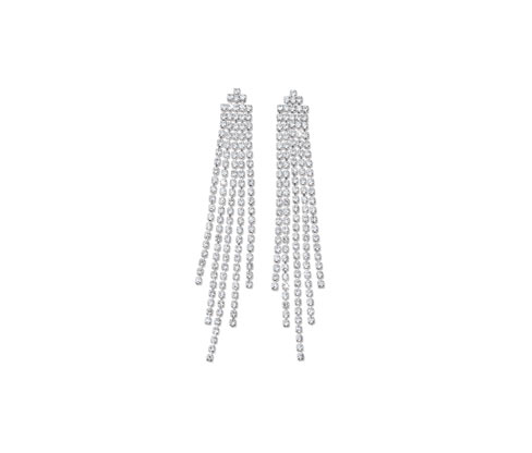 Tchibo - Ohrhänger Sparkle Fringes - silber