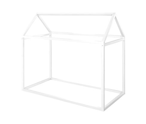 roba Hausbett - 77x146x134cm - weiß - Holz