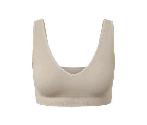 Tchibo - Seamless-Sport-Bustier - Damen - Gr. S - beige/jacquard