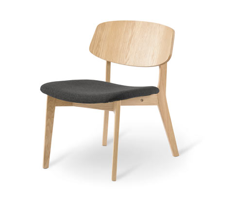 Tchibo - Loungechair - 53x63x70cm - braun - Eichenholz / Holz / Echtholzfurnier