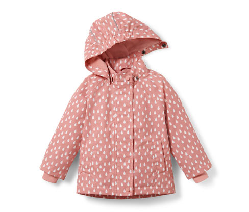 Tchibo - Kleinkind-Thermo-Regenjacke - Mädchen - Gr. 98/104 - weiß/print