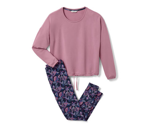 Tchibo - Leggings-Pyjama - Damen - Gr. M - dunkelblau