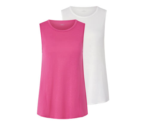 Tchibo - 2 Sport-Tops - Damen - Gr. XS - pink