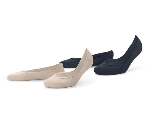 Tchibo - 2 Paar Füßlinge - Damen - Gr. 35-38 - schwarz