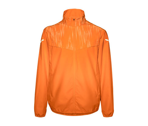 Tchibo - Windprotection-Laufjacke - Herren - Gr. M - orange/print