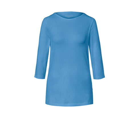 Tchibo - Shirt mit 3/4-Arm - Damen - Gr. S - hellblau