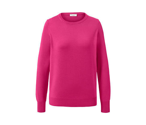 Tchibo - Merino-Feinstrickpullover - Damen - Gr. XL - dunkelrosa