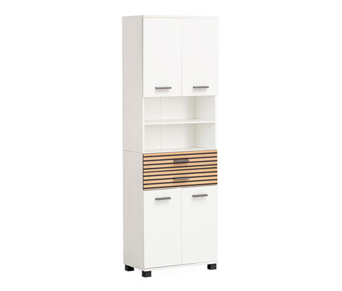 Tchibo - Hochschrank »Katta« - 60x32,5x181cm - schwarz - Holz / Metall / Kunststoff