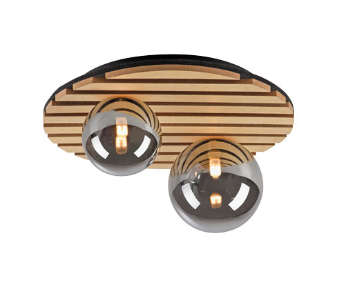Tchibo - Just Light Deckenleuchte »Green Stika« - braun