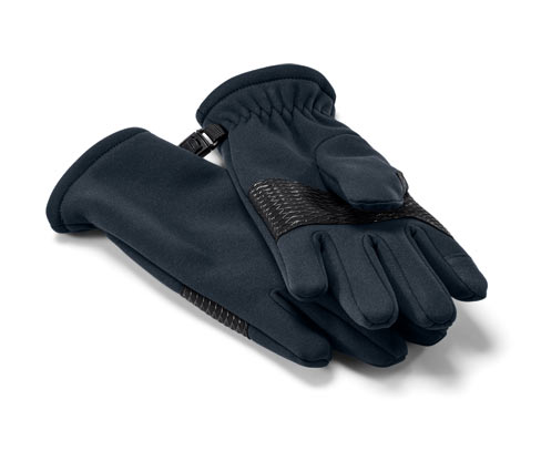Tchibo - Kinder-Softshellhandschuhe - Herren - Gr. 134/140 - dunkelblau