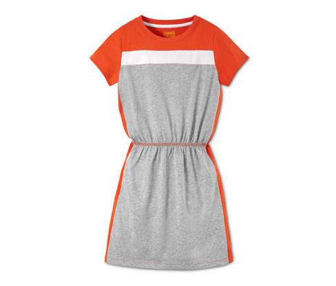 Tchibo - Jerseykleid - Mädchen - Gr. 134/140 - orange