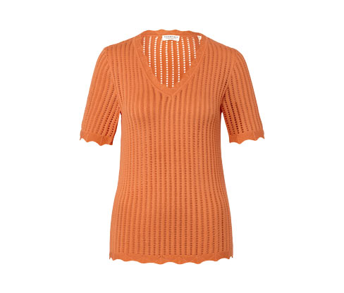Tchibo - Strick-Shirt - Damen - Gr. XS - orange