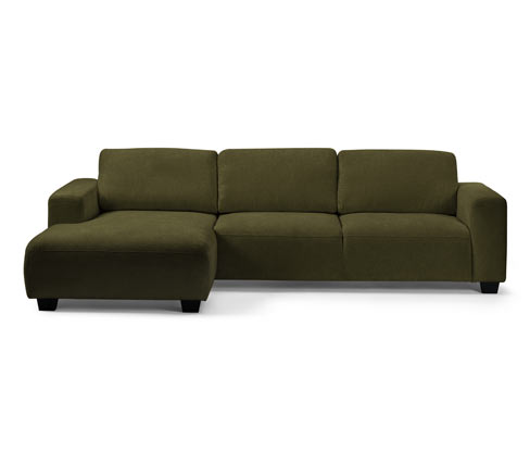 Tchibo - Ecksofa - 294x170x84cm - grün - Polyester / Acryl / Baumwolle