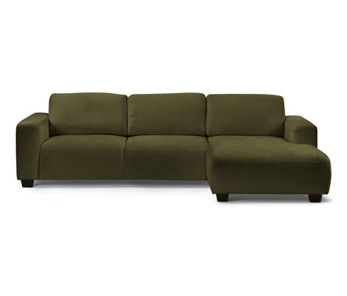 Tchibo - Ecksofa - 294x170x84cm - grün - Polyester / Acryl / Baumwolle