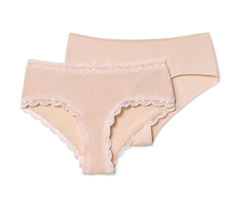 Tchibo - 2 Hipster - Damen - Gr. XL - rosé
