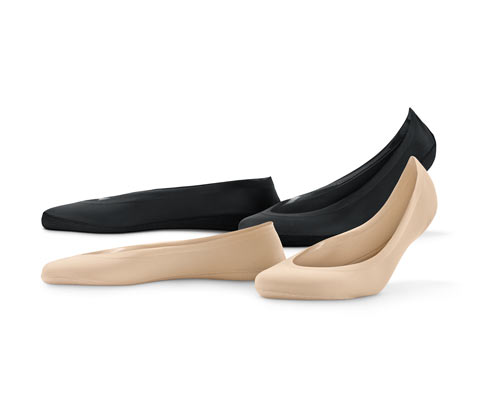 Tchibo - 2 Paar Magic-Cut-Füßlinge - Damen - Gr. 35-38 - schwarz