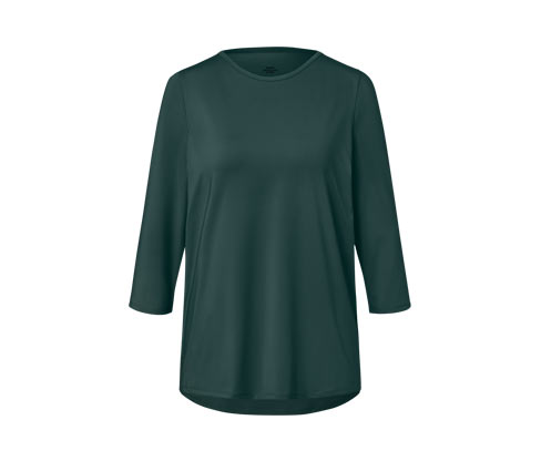 Tchibo - Funktionsshirt mit 3/4-Ärmel - Damen - Gr. XS - dunkelgrün