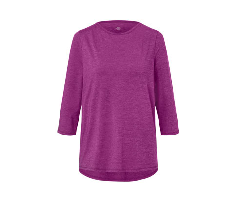 Tchibo - Funktionsshirt mit 3/4-Ärmel - Damen - Gr. XS - dunkelrosa