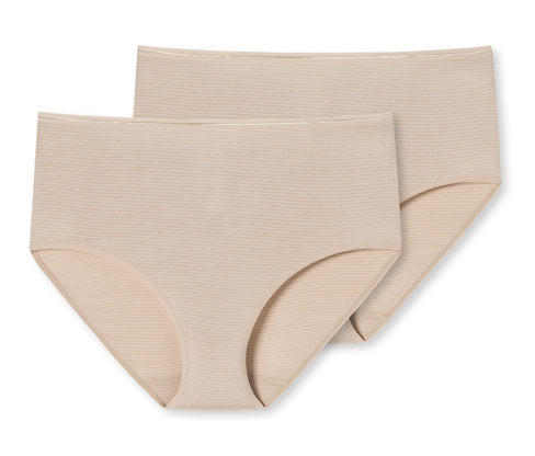 2 Schiesser Midislips mit Modal - Damen - Gr. 42 - braun