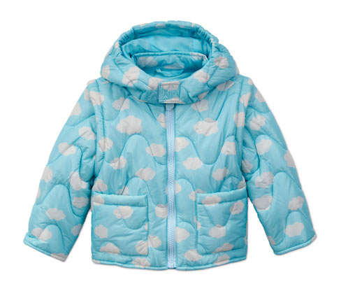 Tchibo - Steppjacke aus recyceltem Material - Herren - Gr. 98/104 - hellblau/print