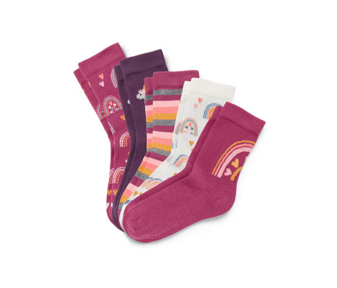 Tchibo - 5 Paar Socken - Gr. 23-26 - creme