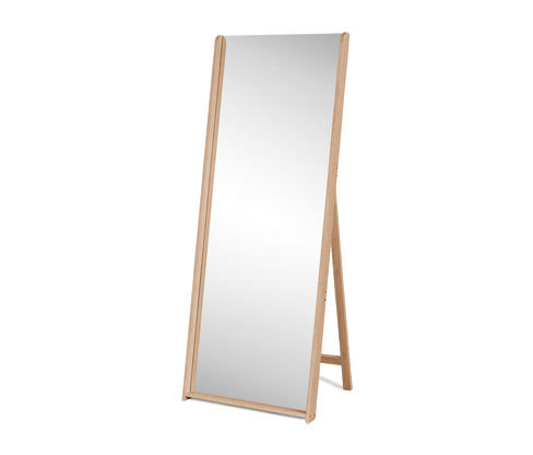 Tchibo - Standspiegel mit Rahmen aus Bambus - 61,5x46x156cm - naturfarben - Bambusholz / Glas
