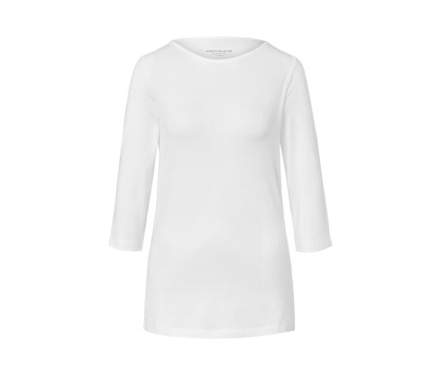 Tchibo - Shirt mit 3/4-Arm - Damen - Gr. XL - weiß