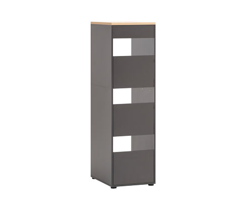 Tchibo - Hochschrank »Solea« - 45x60x155cm - anthrazit - Holz / Metall / Kunststoff