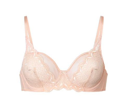 Tchibo - Bügel-BH mit Spitze - Damen - Gr. 80C - rosé