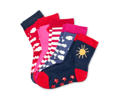 Tchibo - 5 Paar ABS-Socken aus Bio-Baumwolle - Damen - Gr. 31-34 - weiß