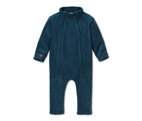 Tchibo - Fleece-Einteiler aus recyceltem Material - Newborn - Gr. 50/56 - dunkelblau