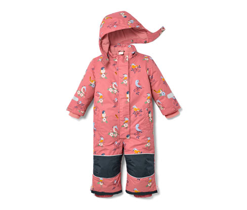 Tchibo - Kleinkind-Schneeanzug - Baby - Gr. 74/80 - rosa/print