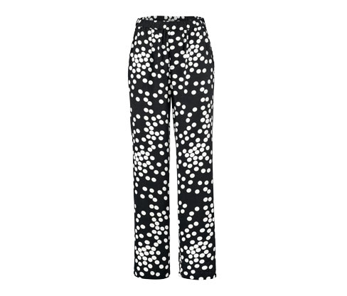 Tchibo - Gepunktete Webhose - Damen - Gr. 34 - schwarz/gepunktet