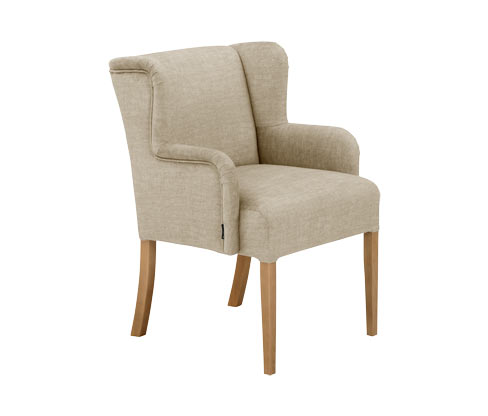 Tchibo - Polsterstuhl mit Armlehne »Hendrick« - 62x64x88cm - beige - Polyester / Buchenholz