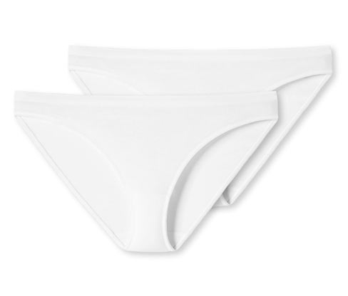 2 Schiesser Minislips mit Bio-Baumwolle - Damen - Gr. 40 - weiß
