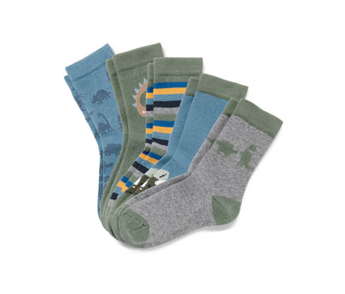 Tchibo - 5 Paar Socken - Gr. 27-30 - blau