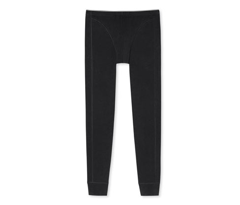Schiesser lange Unterhose mit Bio-Baumwolle - Herren - Gr. L/6 - schwarz