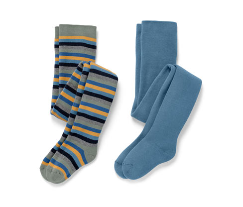 Tchibo - 2 Kinder-Thermostrumpfhosen - Herren - Gr. 86/92 - blau