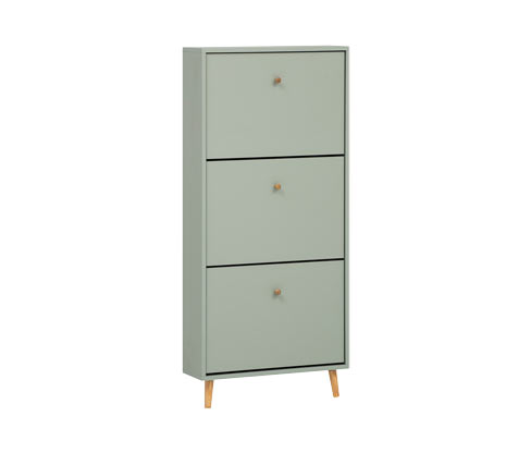 Tchibo - Schuhschrank »Bjarne« - 59,8x19x131cm - braun - Holz / Eichenholz / Metall