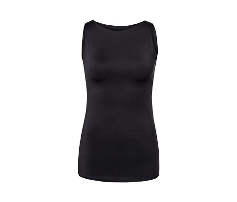 Tchibo - Yogatop mit integriertem Bustier - Damen - Gr. XL - schwarz