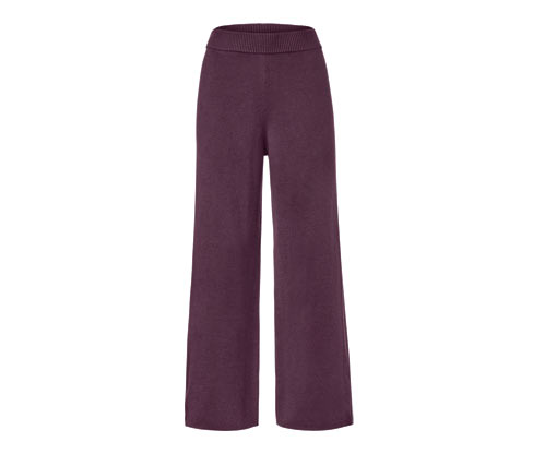 Tchibo - Lounge-Hose aus Strick - Damen - Gr. S - dunkellila