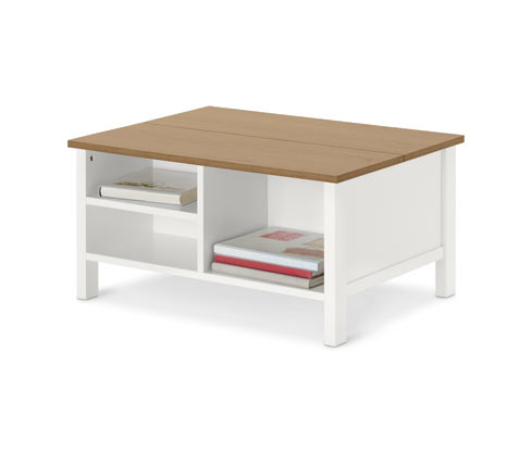 Tchibo - Couchtisch mit Klappenfunktion - 80x60x40cm - braun - Holz / Holz