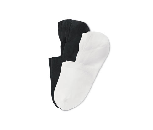 Tchibo - 2 Paar Sport-Füßlinge - Gr. 41-43 - schwarz