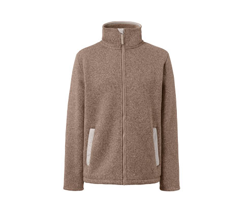 Tchibo - Thermo-Strickfleece-Jacke - Herren - Gr. XL - braun