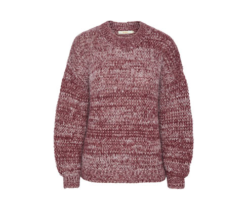 Tchibo - Grobstrick-Pullover - Damen - Gr. L - weinrot