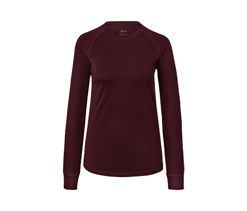 Tchibo - Funktionsshirt mit Merinowolle - Damen - Gr. M - rot