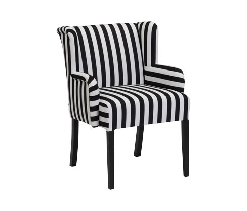 Tchibo - Polsterstuhl mit Armlehne »Hendrick« - 62x64x88cm - schwarz - Polyester / Buchenholz